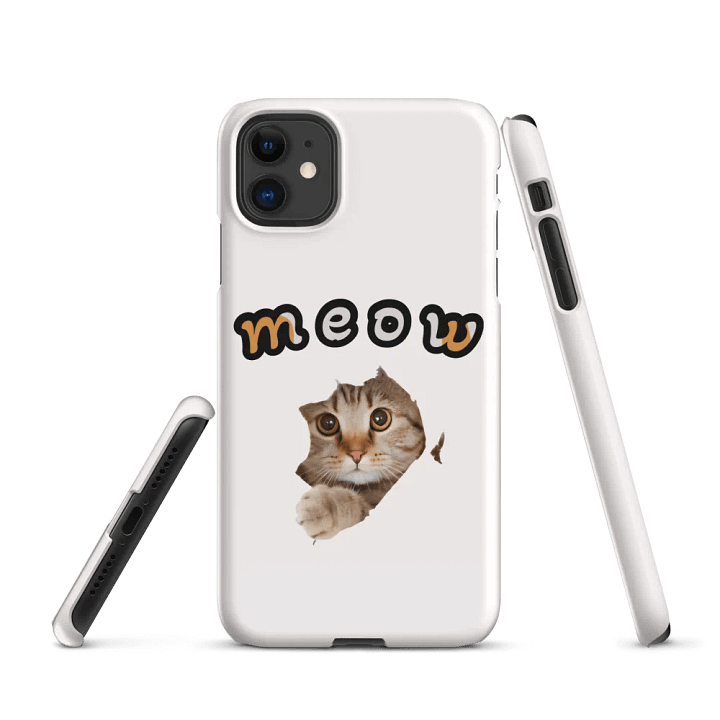 Meow Playful Snap iPhone Case product image (1)