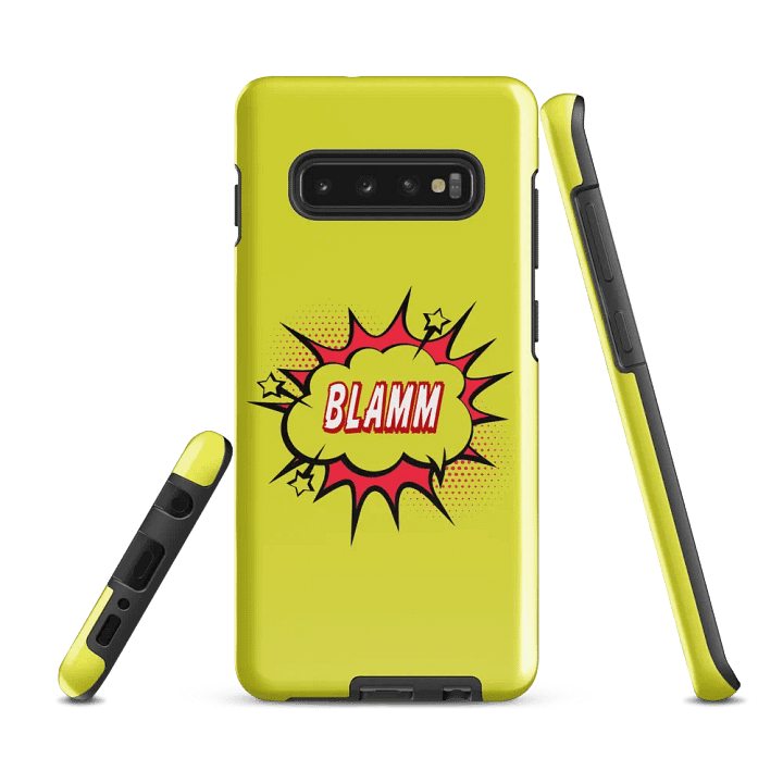 BLAMM! Yellow Tough Phone Case – Bold Protection for S25 Inspired by HQ Mar’s Hit Song product image (3)
