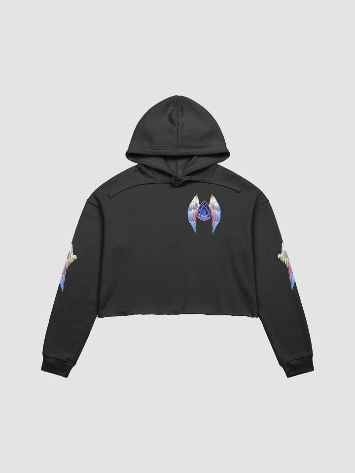 Rainbow Pride Angel Cropped Hoodie product image (2)