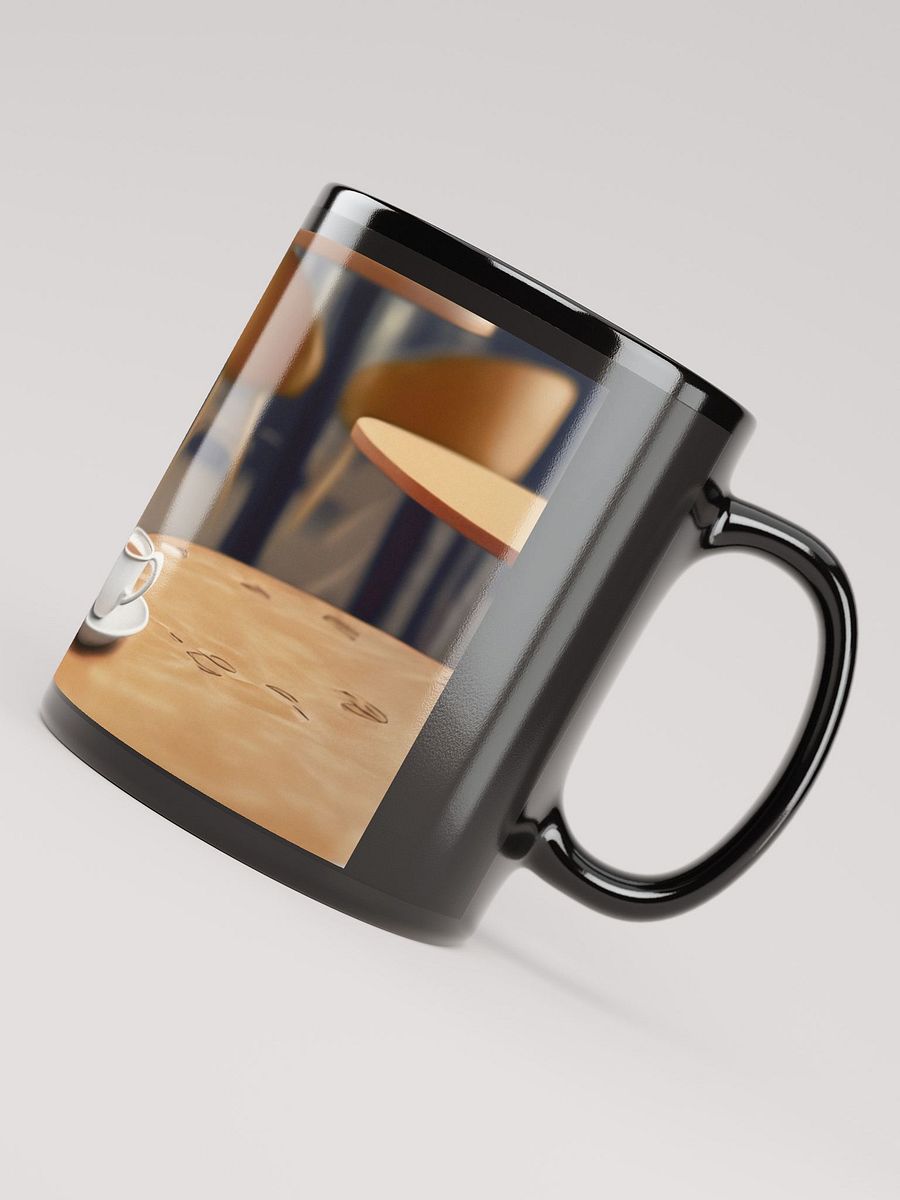 Simply Sophisticated: Black Glossy Mug with French Bulldog Silhouette product image (6)