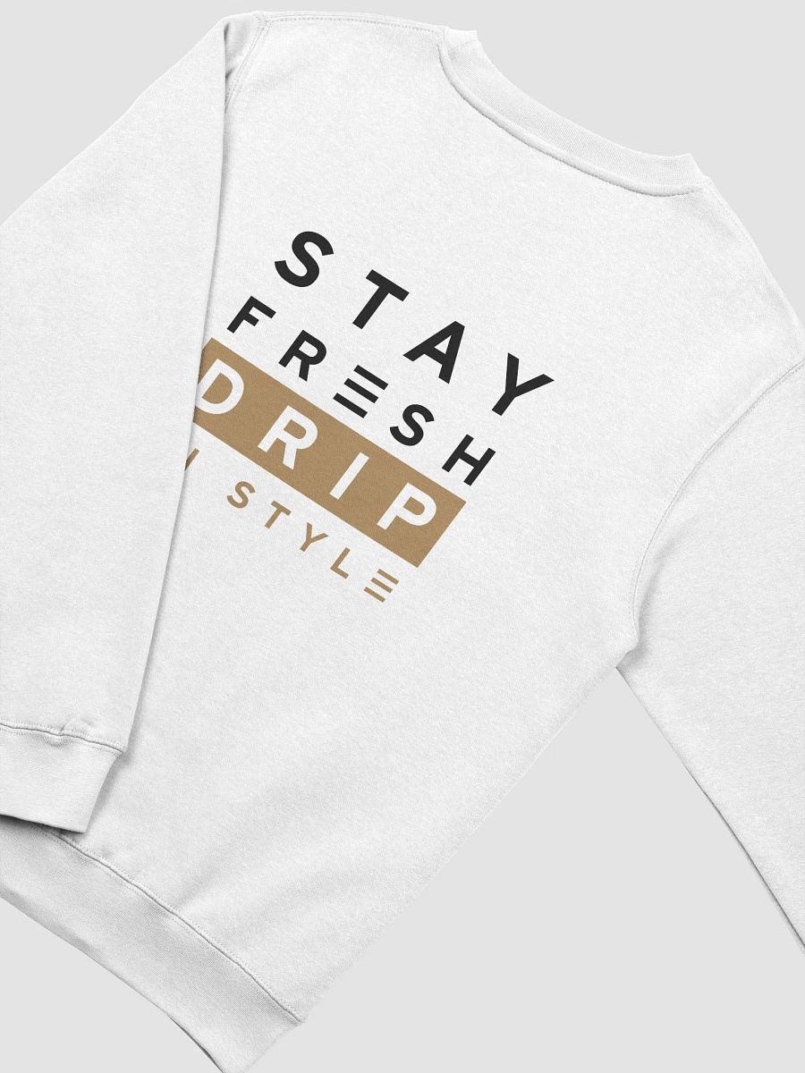 DRIP CHECK UNISEX SWEATSHIRT - WHITE product image (4)