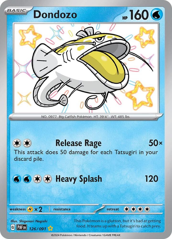 Pokémon Trading Card – Dondozo (Scarlet & Violet: Paldean Fates, #126/091) - NM product image (1)