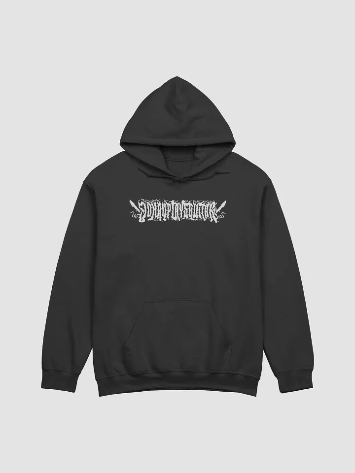 White Death Metal Logo Hoodie (Unisex) product image (1)