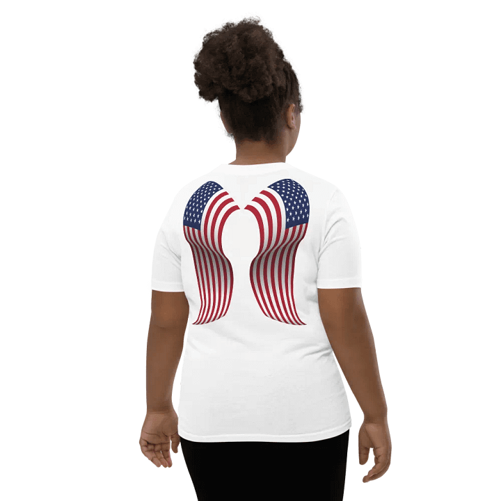 Stars and Stripes Angel Wings Youth Tee product image (1)