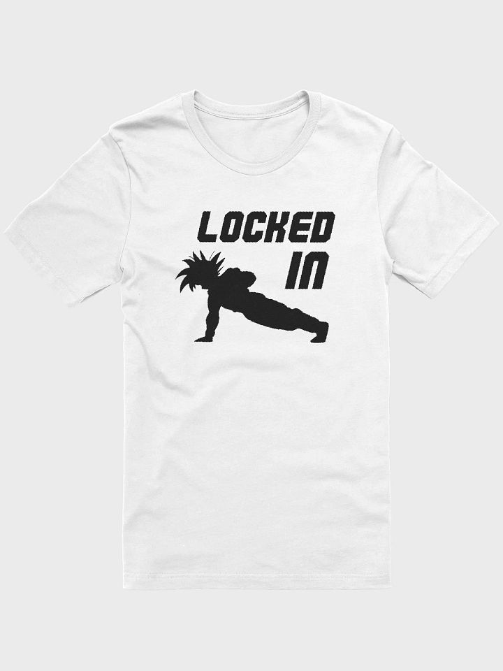 LOCKED IN t-shirt (black logo) product image (1)