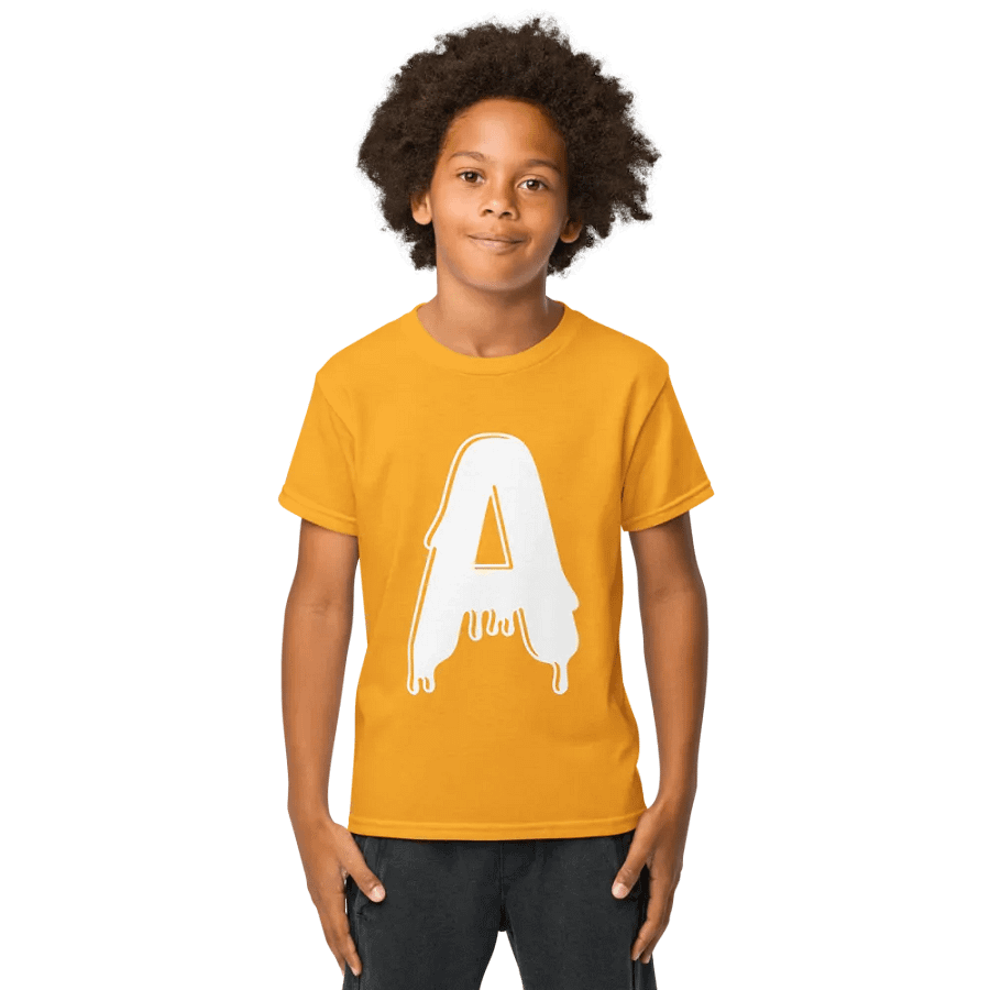 Melting Alphabet | Letter A | Youth Sports Tee product image (33)