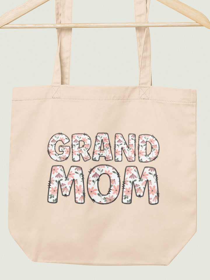 Grandmother Gift For Mother's Day, Floral Double-Side Printed Canvas Bag product image (2)
