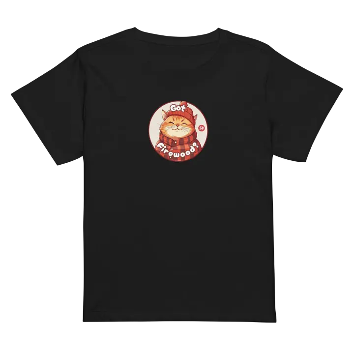 Cozy Cat - Got Firewood? | High Waisted Tee product image (1)