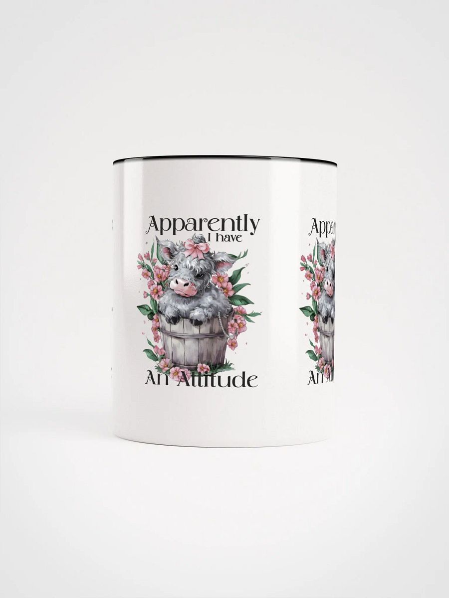 Apparently I Have an Attitude Coffee Mug – Funny Sassy Heifer Cow Design – Humorous Animal Lover Gift product image (8)