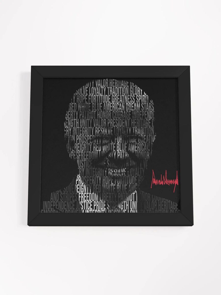 Trump Patriotic Word Silhouette - Wall Art product image (15)