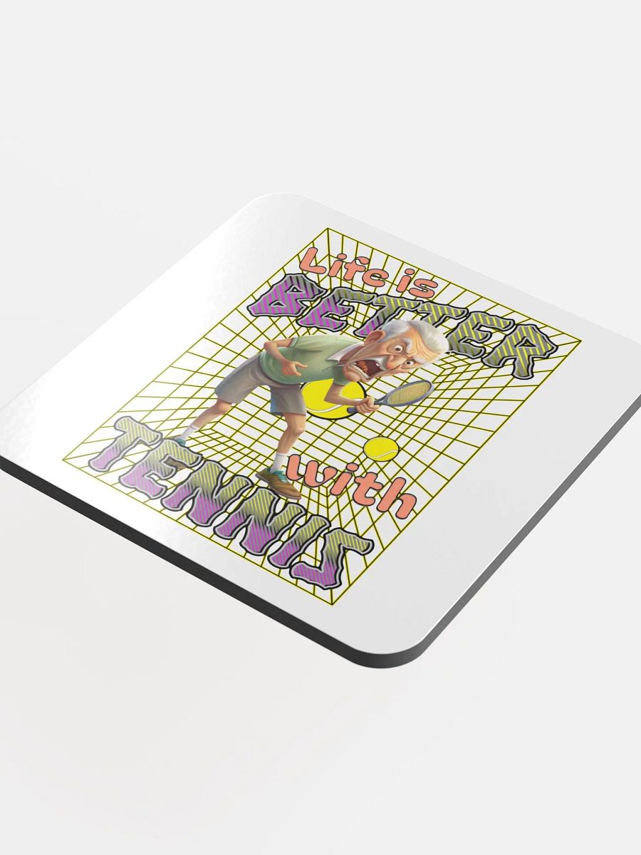 Life Is Better With Tennis Male Enthusiast Coaster product image (4)