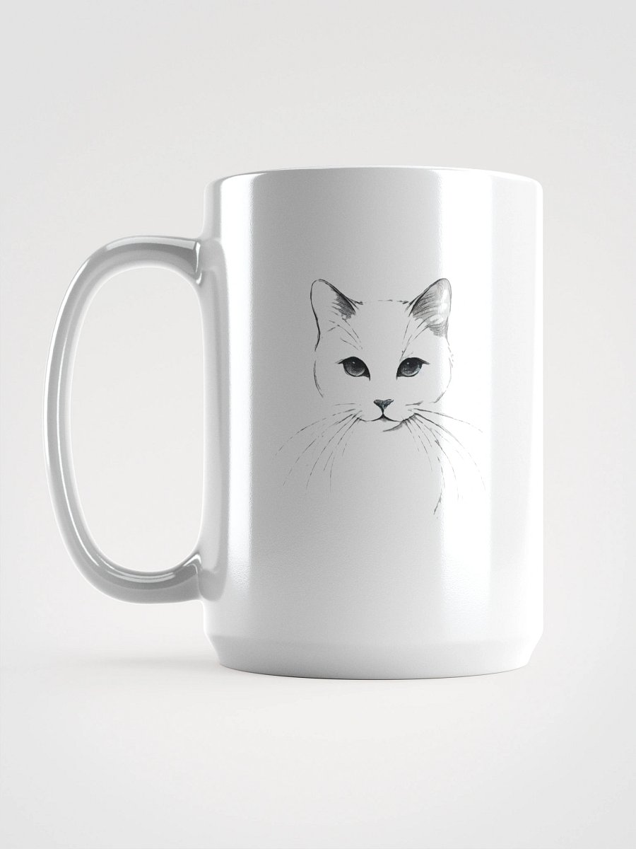 Elegant Feline Sketch Mug product image (6)