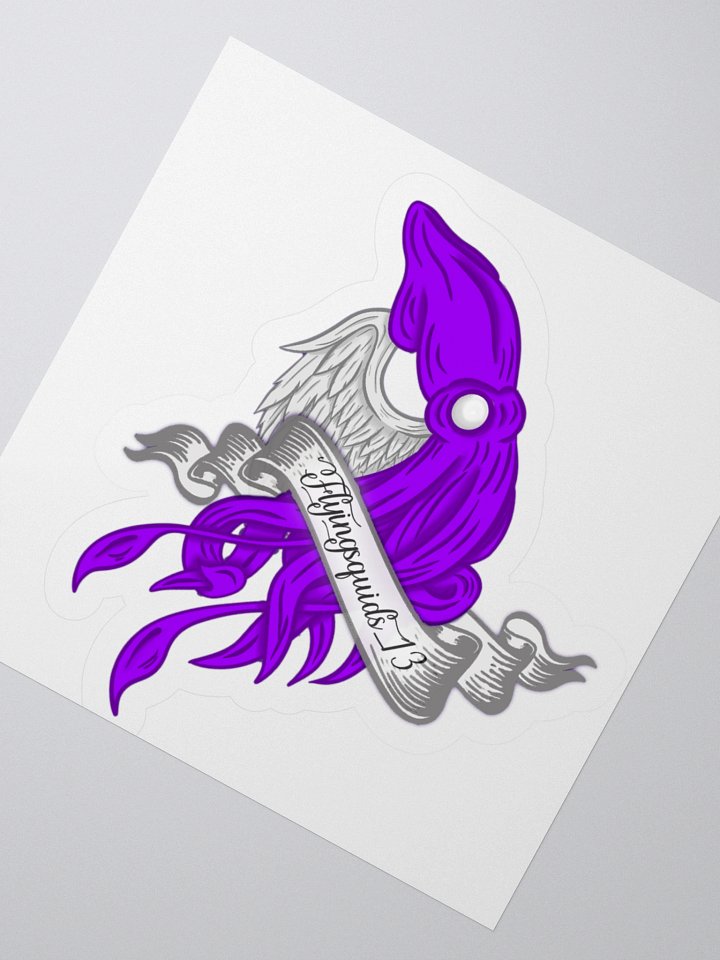 FlyingSquid w/ Banner-Sticker product image (2)