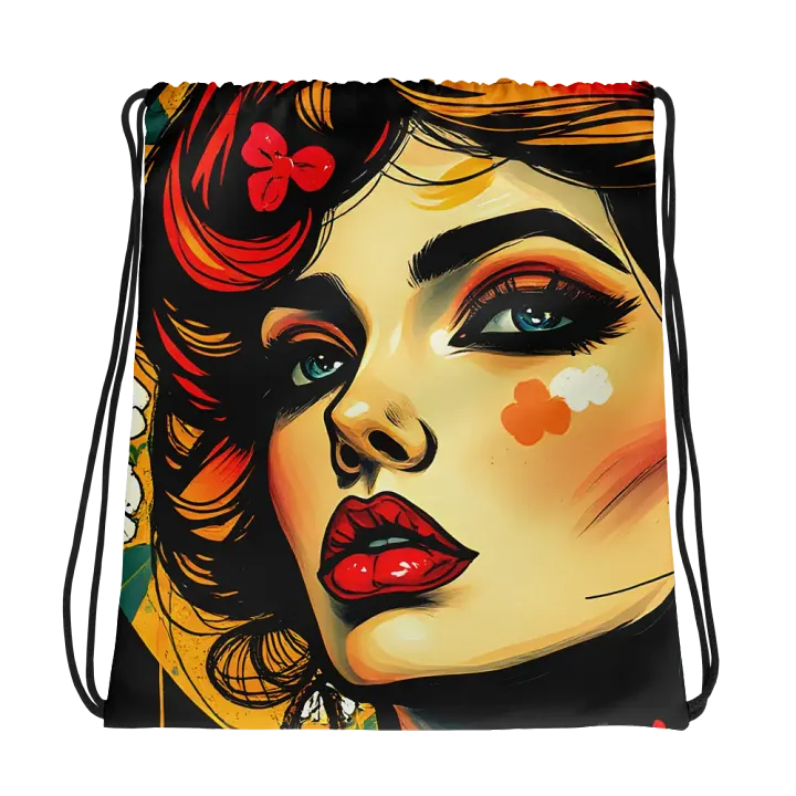 Floral Muse Drawstring Bag product image (1)