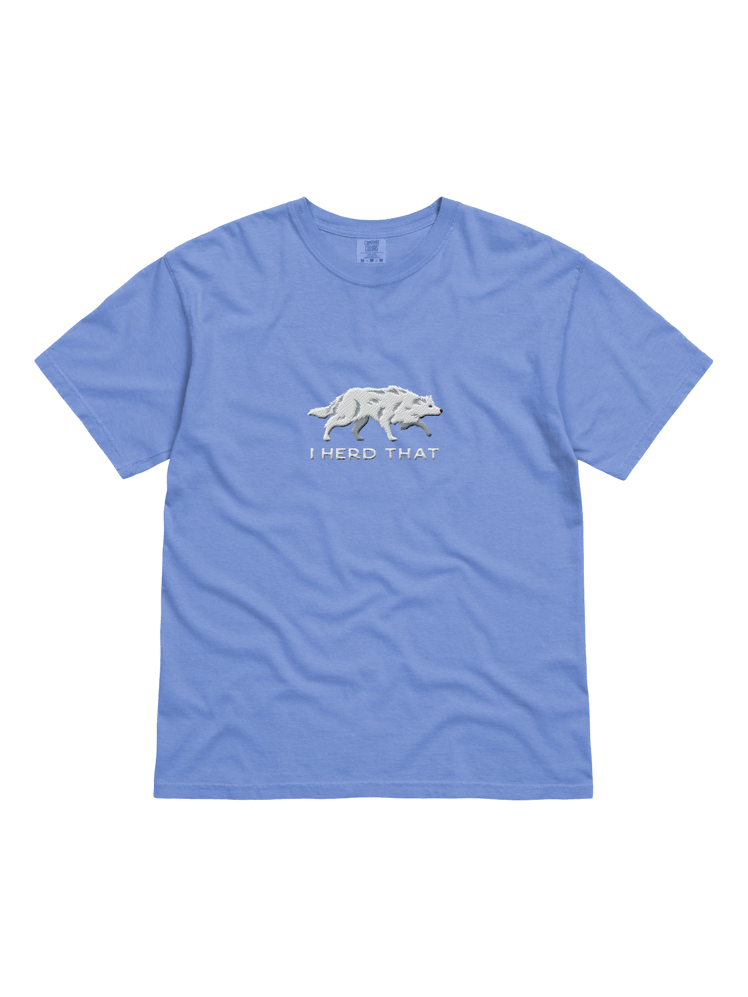 I Herd That T-Shirt(Embroidered) of a Border Collie(Double Merle) product image (31)