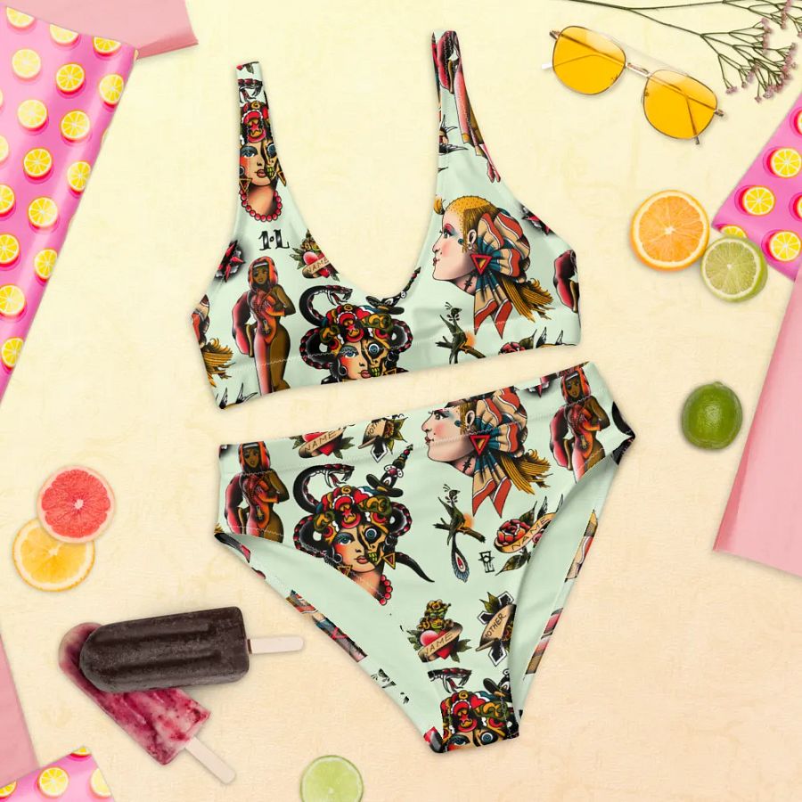 Landlubber Lewy’s Tattoo Flash Bikini Set product image (12)