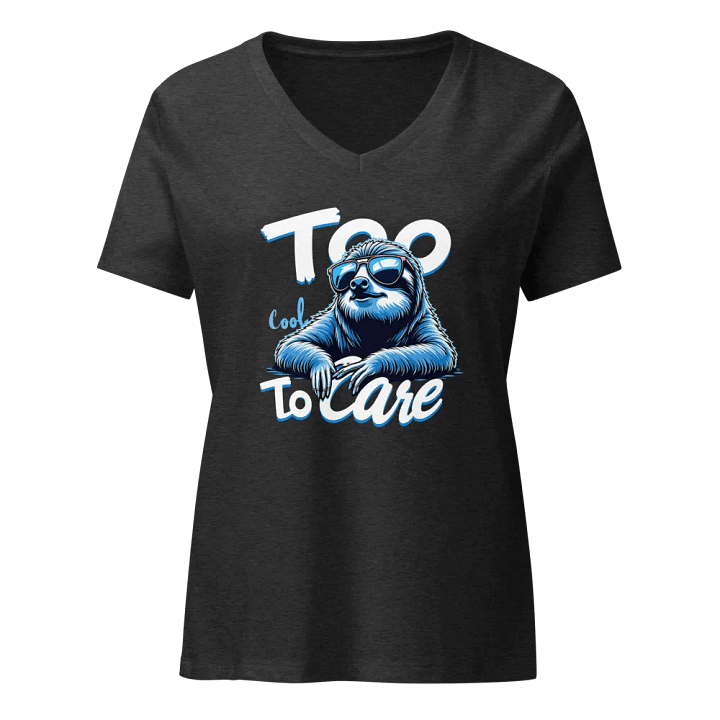 Sloth Vibes Women's Relaxed V-Neck Tee product image (3)