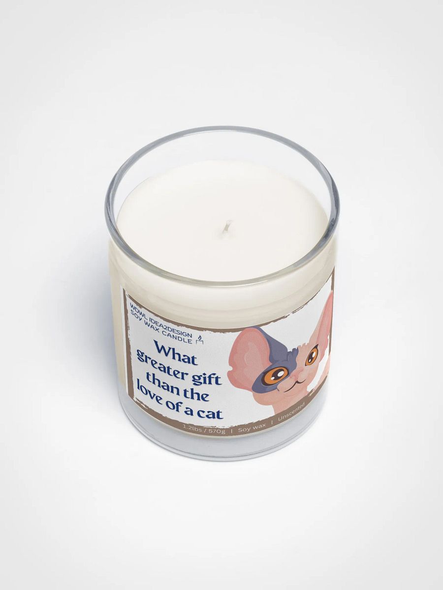 Sphynx Cat Lover Best Gift, Large Capacity, Great Value & Eco-Friendly Candle – 1.2 lbs of Pure Serenity product image (3)