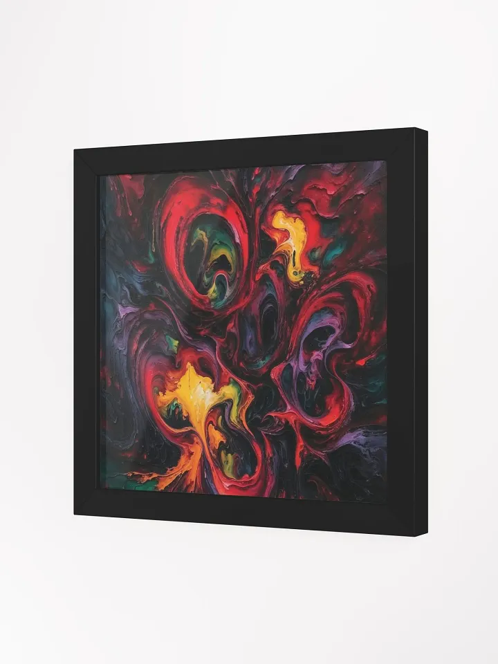 Vibrant Swirls Framed Print product image (2)