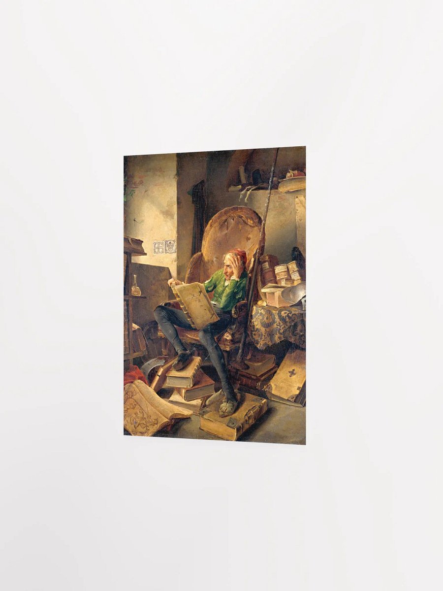 ''Don Quichotte Reading in his Armchair'' by Adolf Schrödter Poster product image (2)