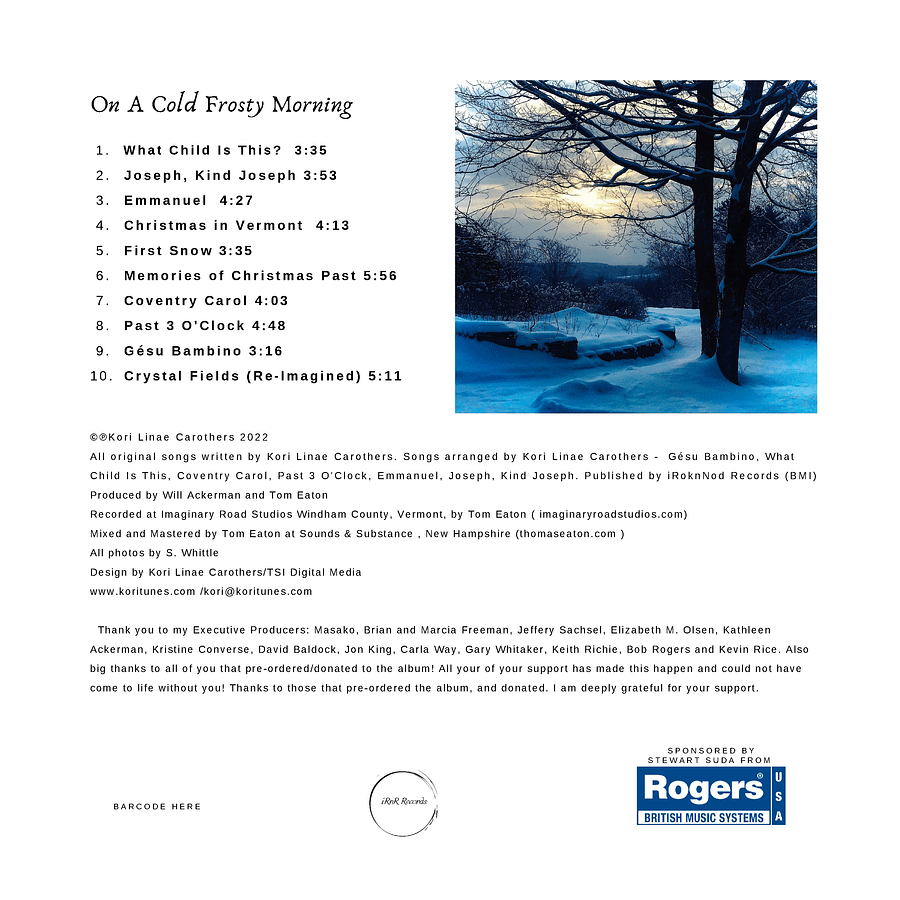 On A Cold Frosty Morning CD product image (3)