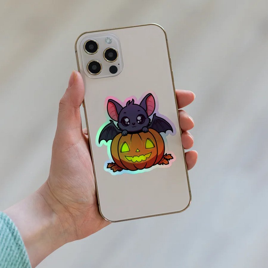 Spooky Bat Holographic Sticker Set product image (8)