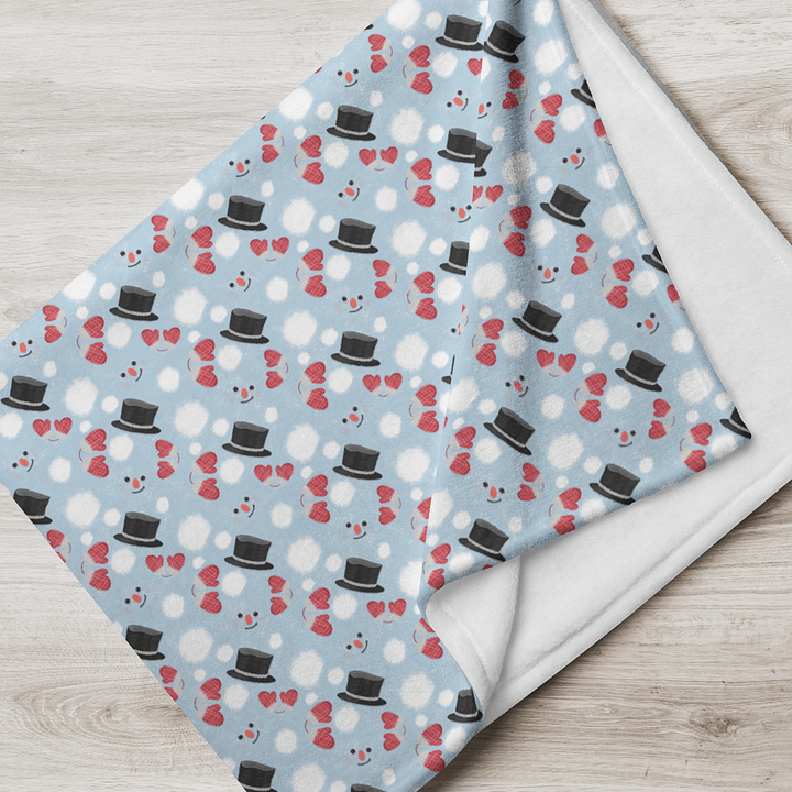 Believe in the Magic Snowmen Throw Blanket product image (2)