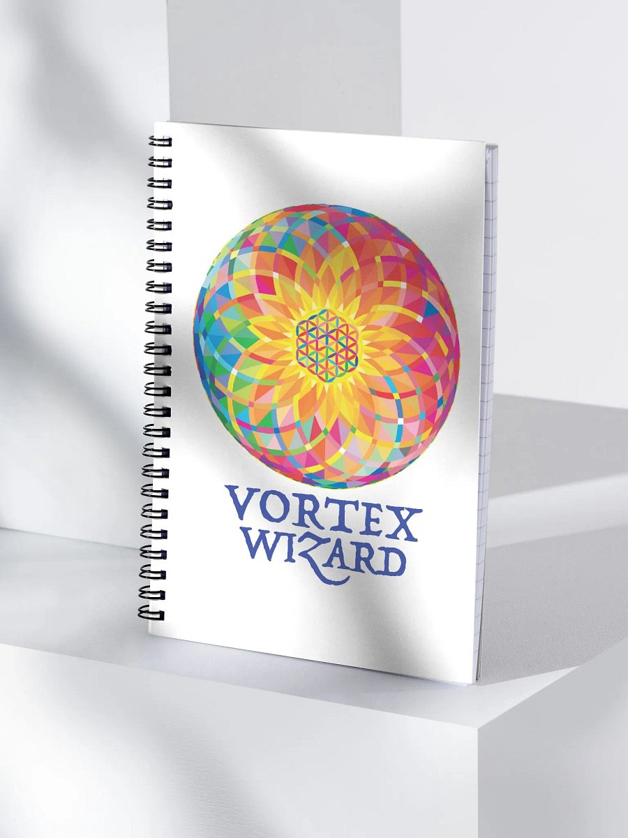 SACRED GEOMETRY VORTEX WIZARD • spiral notebook product image (4)