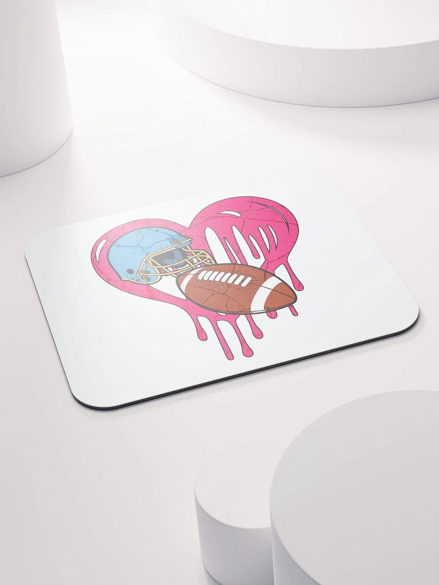 Heart Football Mouse Pad product image (4)
