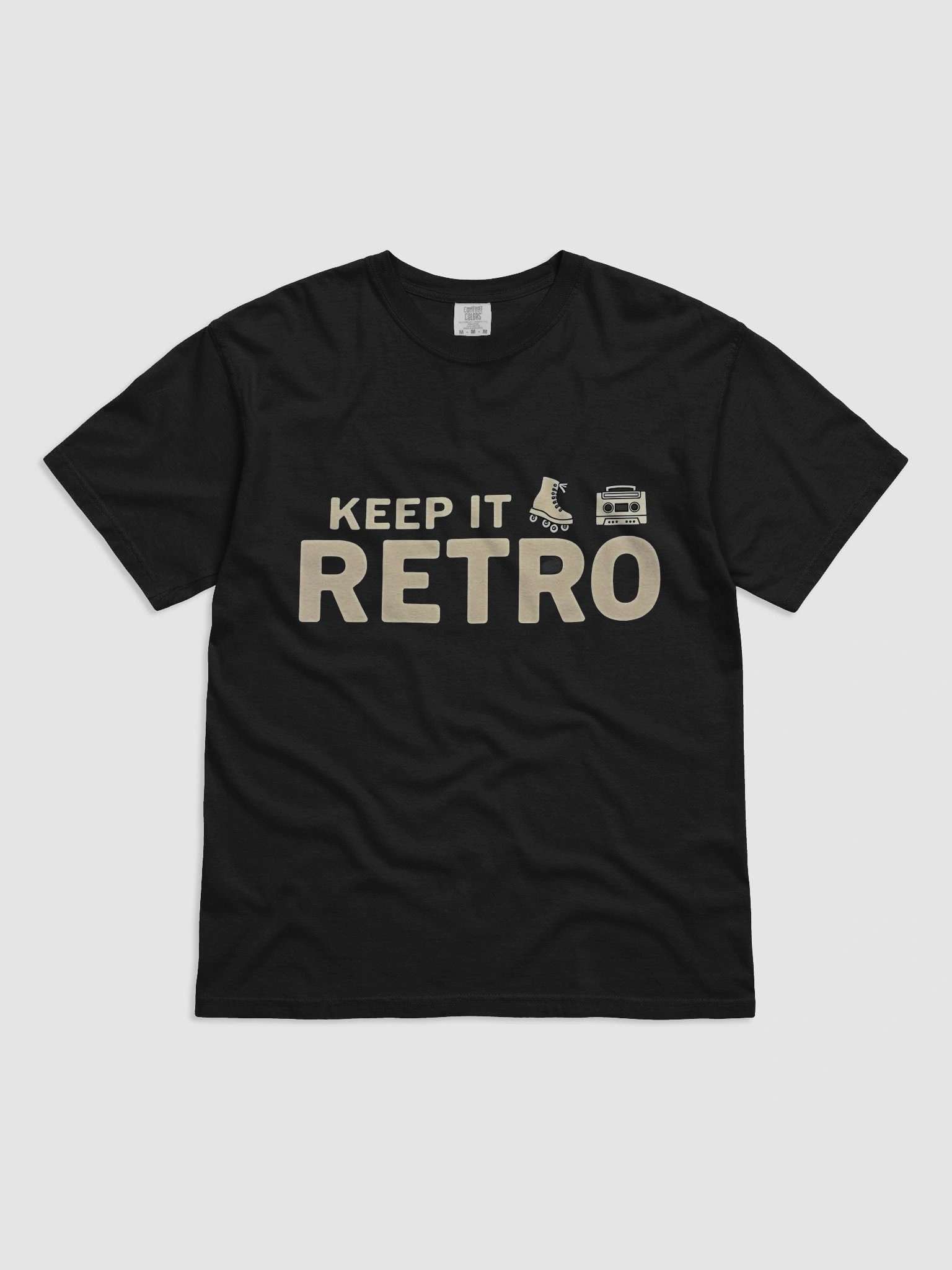 Retro Roller Skate & Boombox T-Shirt product image (1)