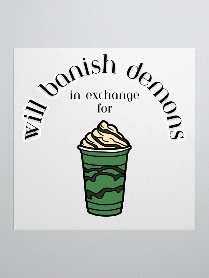 Double-shot peppermint frappe sticker product image (1)