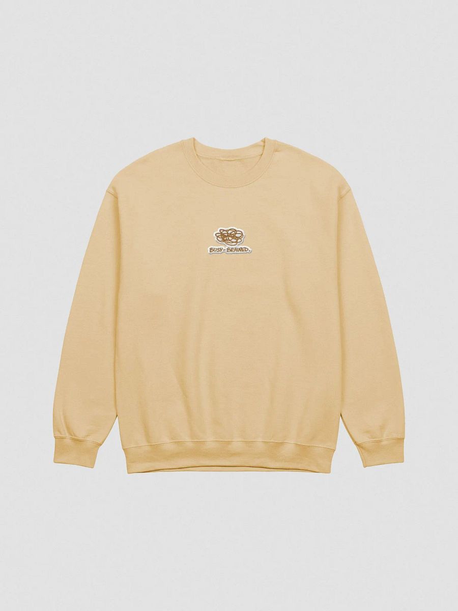 BUSY-BRAINED embroidered crewneck (brass bubble design) product image (2)
