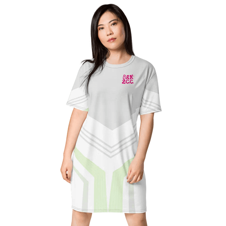 Preppy Geometrics T-Shirt Dress – BOURNE to Cape Cod™ product image (1)