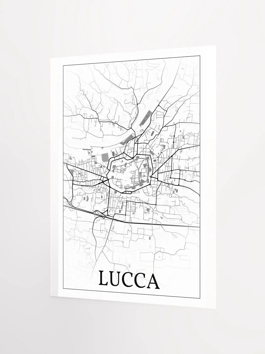 Lucca, Italy, city map print product image (7)