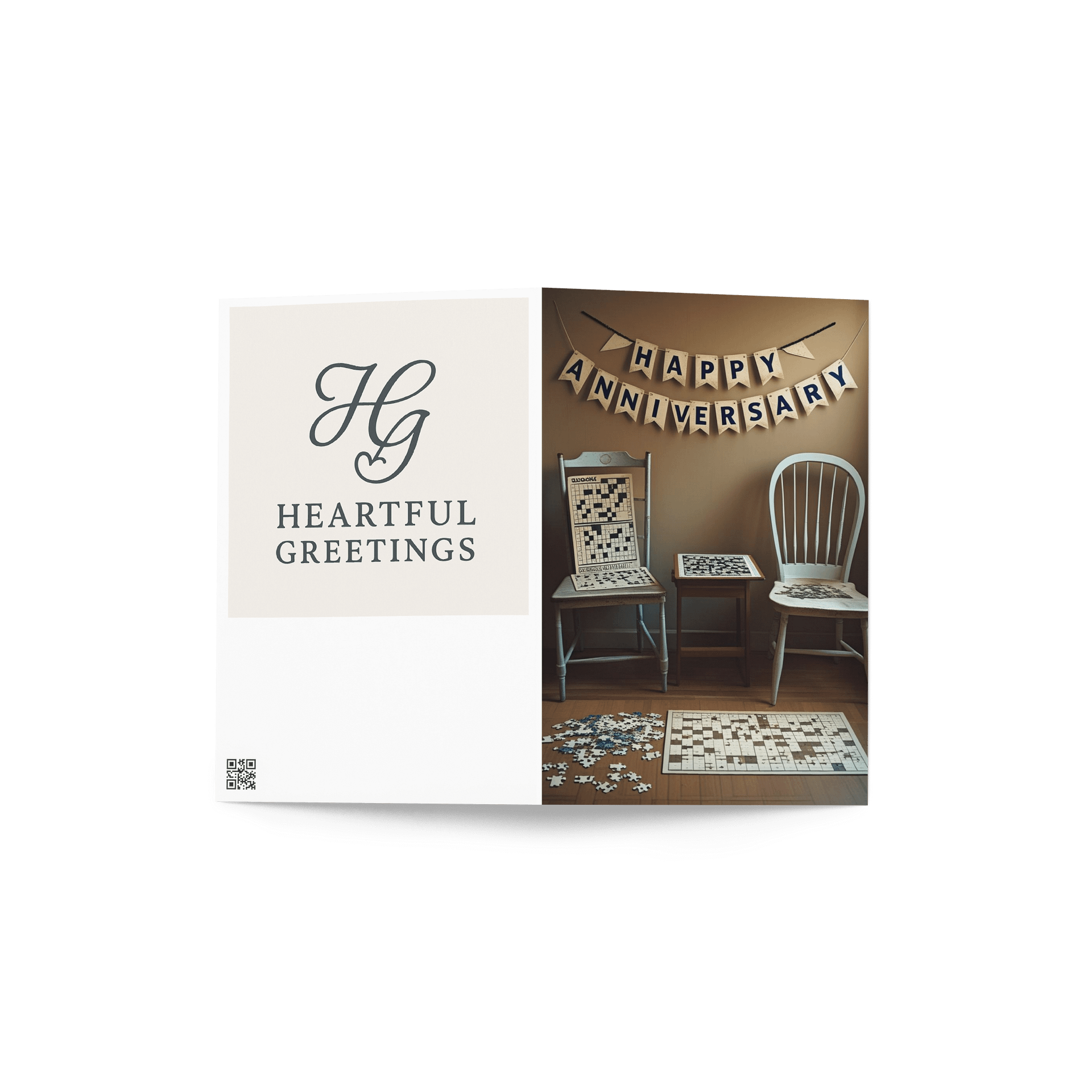 Anniversary card - Blank inside product image (2)