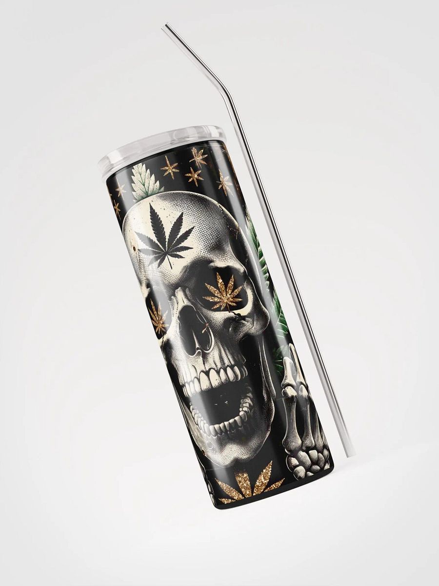 Rebel Leaf Skull Stainless Steel Tumbler product image (3)