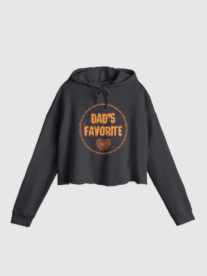 Dad's Favorite(Gold Text) Cropped Hoodie product image (1)
