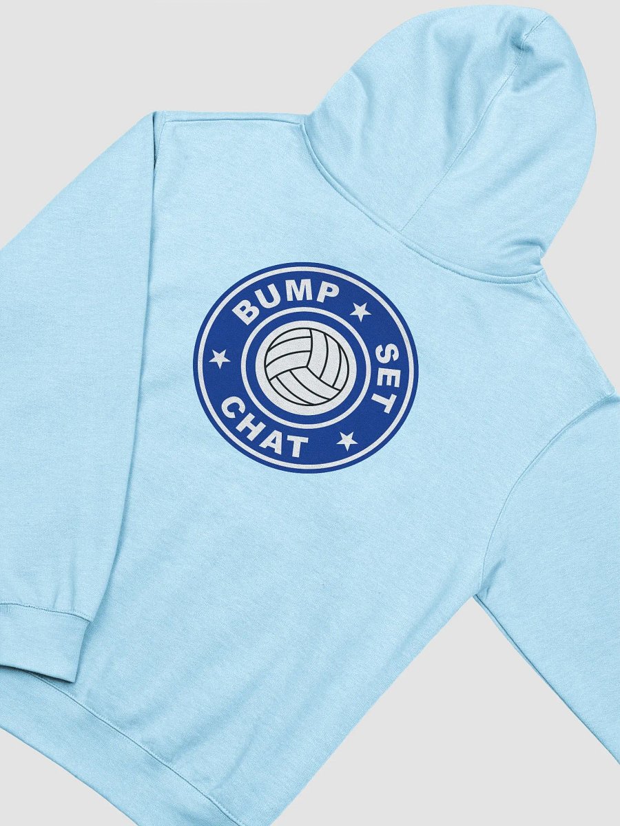 Bump Set Chat Hoodie with Blue Logo on the back product image (19)