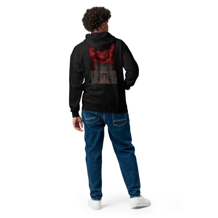 Theater of the Blood Moon - BACK Print Zip up Hoodie Double Scythe product image (32)