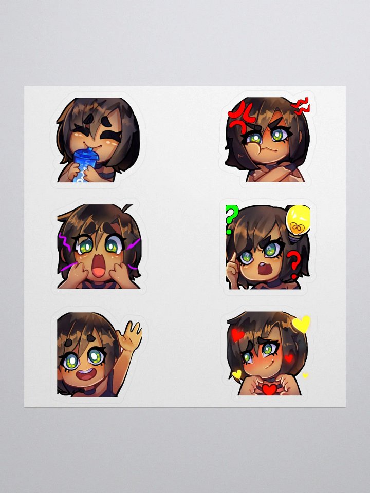 6 Emote stickers! Tea* product image (1)