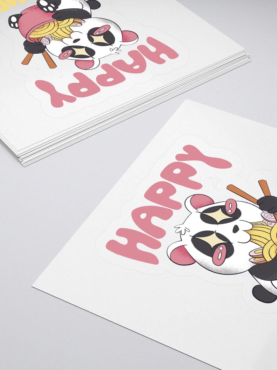 Happy Birthday (Panda Eating Noodles) Sticker product image (4)
