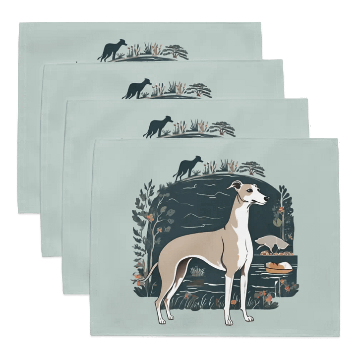 Botanical Greyhound Placemat Set product image (1)