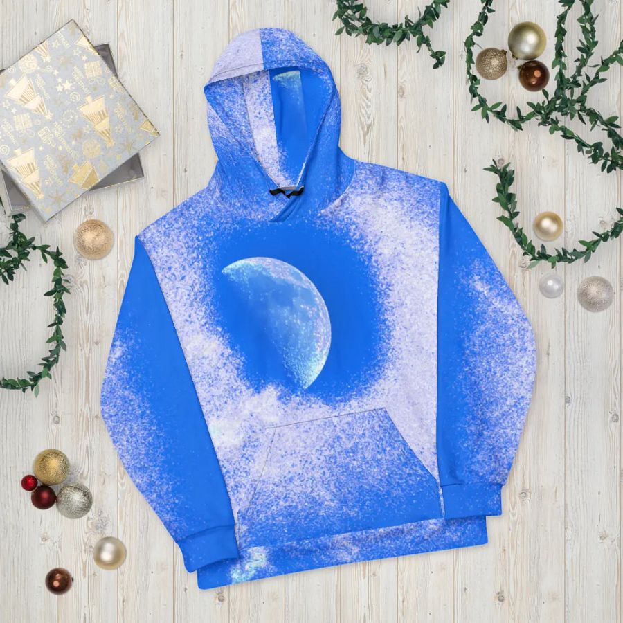 Original Disintegrating Moon Unisex Pull Over Hoodie product image (10)