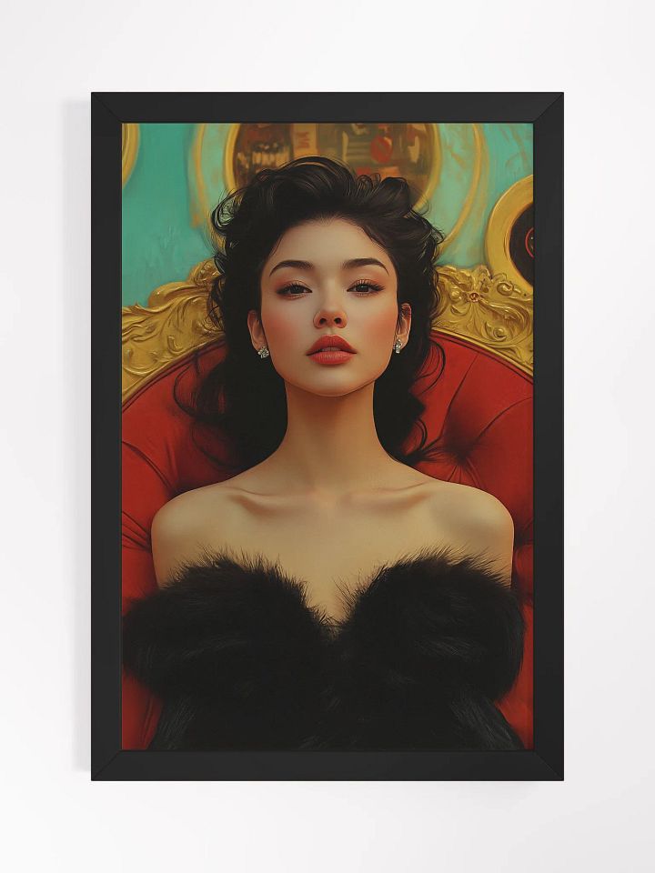 Noir Siren Poster - A Glimpse of Old Hollywood - Framed product image (1)