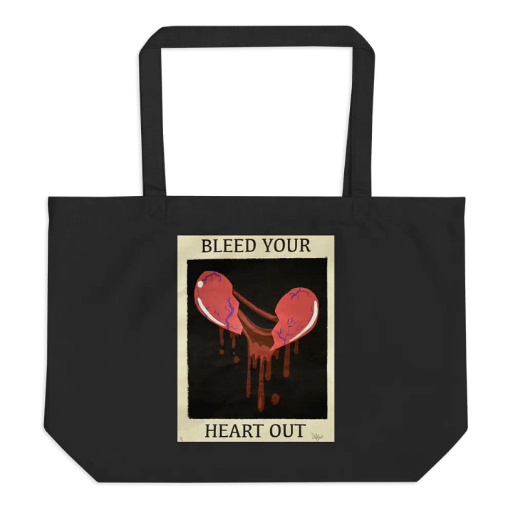 Bleed Your Heart Out Tote Bag (Traditional) product image (1)