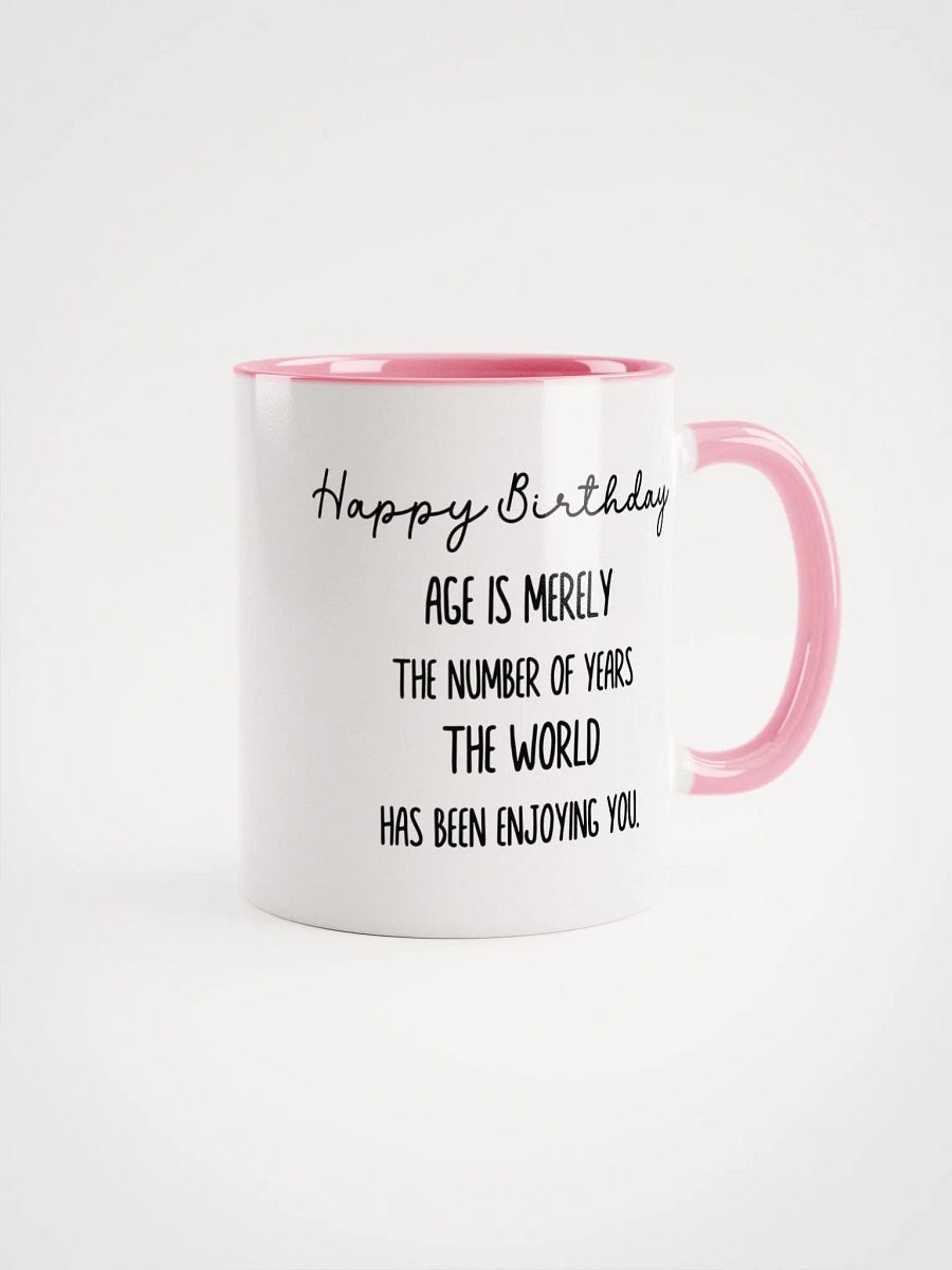 Two Tone Birth Flower Mug JULY – Personalized Gift product image (2)
