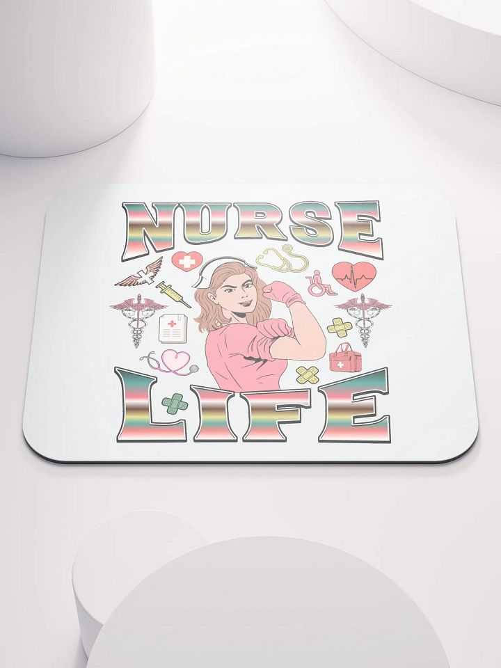 Nurse Life Illustrated Mouse Pad product image (1)