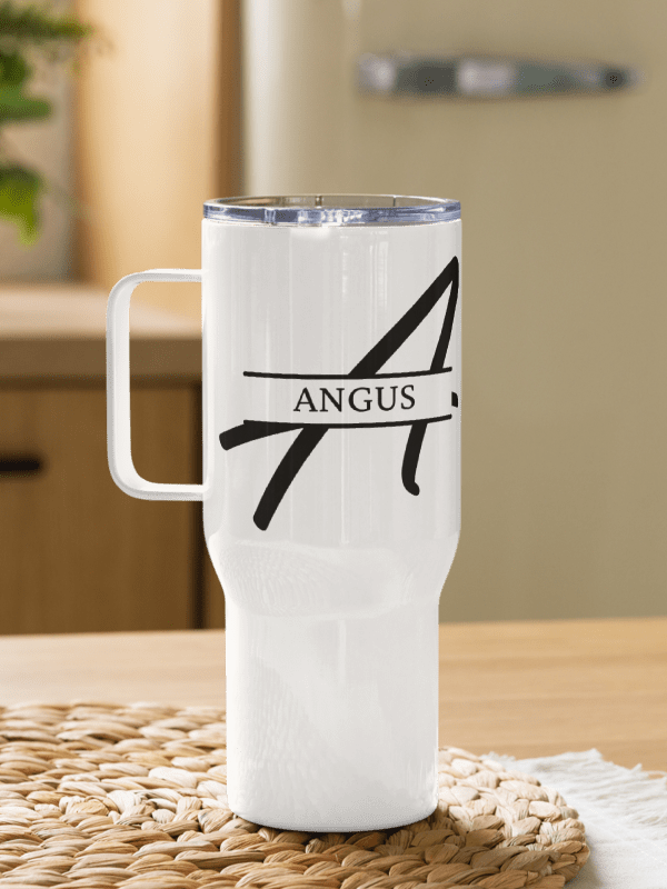 Angus Artistic Logo Travel Mug – Premium Insulated Tumbler for Coffee Lovers product image (3)