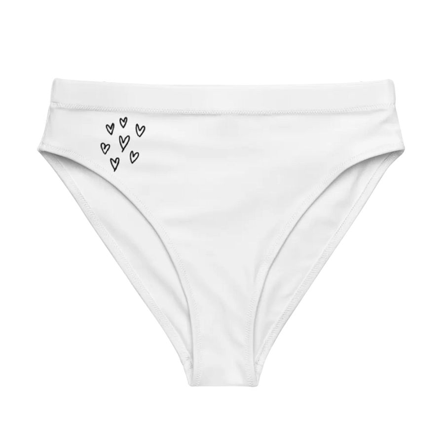 Mini Hearts Recycled High-Waisted Bikini Bottoms product image (1)