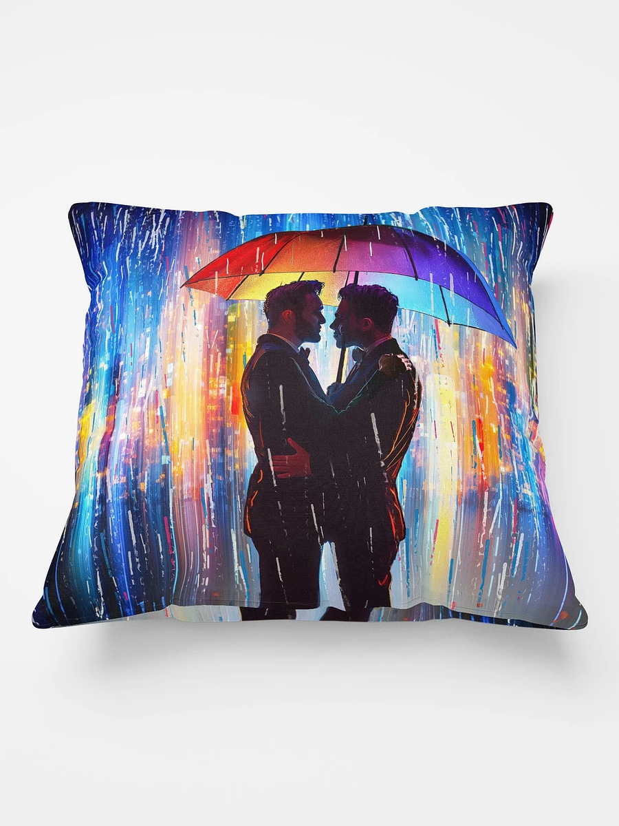 City Serenade - Love in the Rain Throw Pillow product image (2)